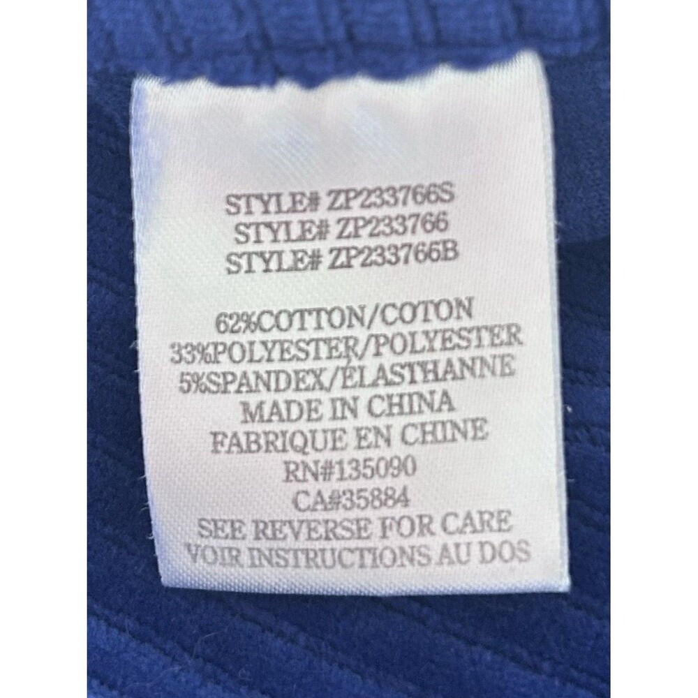 Z Supply Royal Blue Corduroy Wide Leg Pants XS High Rise Cobalt Ribbed Stretch - Picture 9 of 9